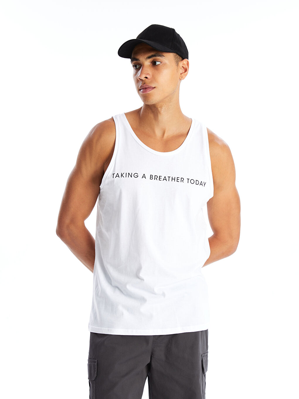 T-shirt sans manches pour Hommes à col rond