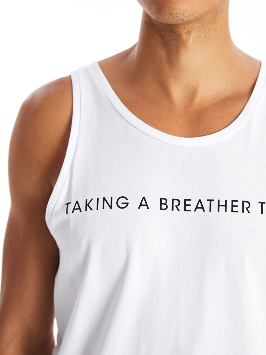 T-shirt sans manches pour Hommes à col rond-2