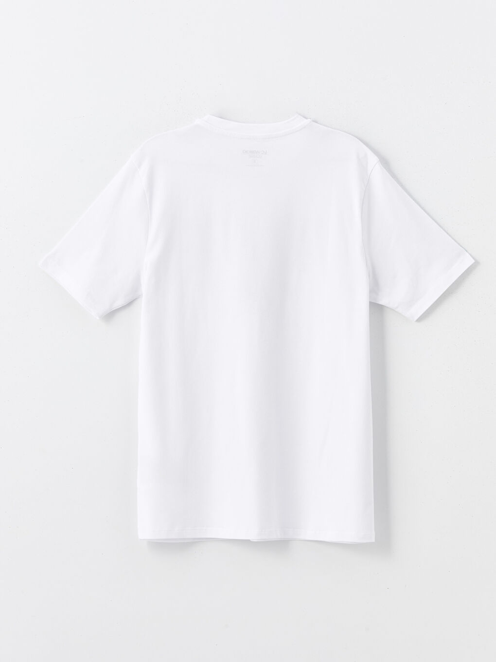 تيشيرت مطبوع برقبة دائرية وكم قصير للرجال-5