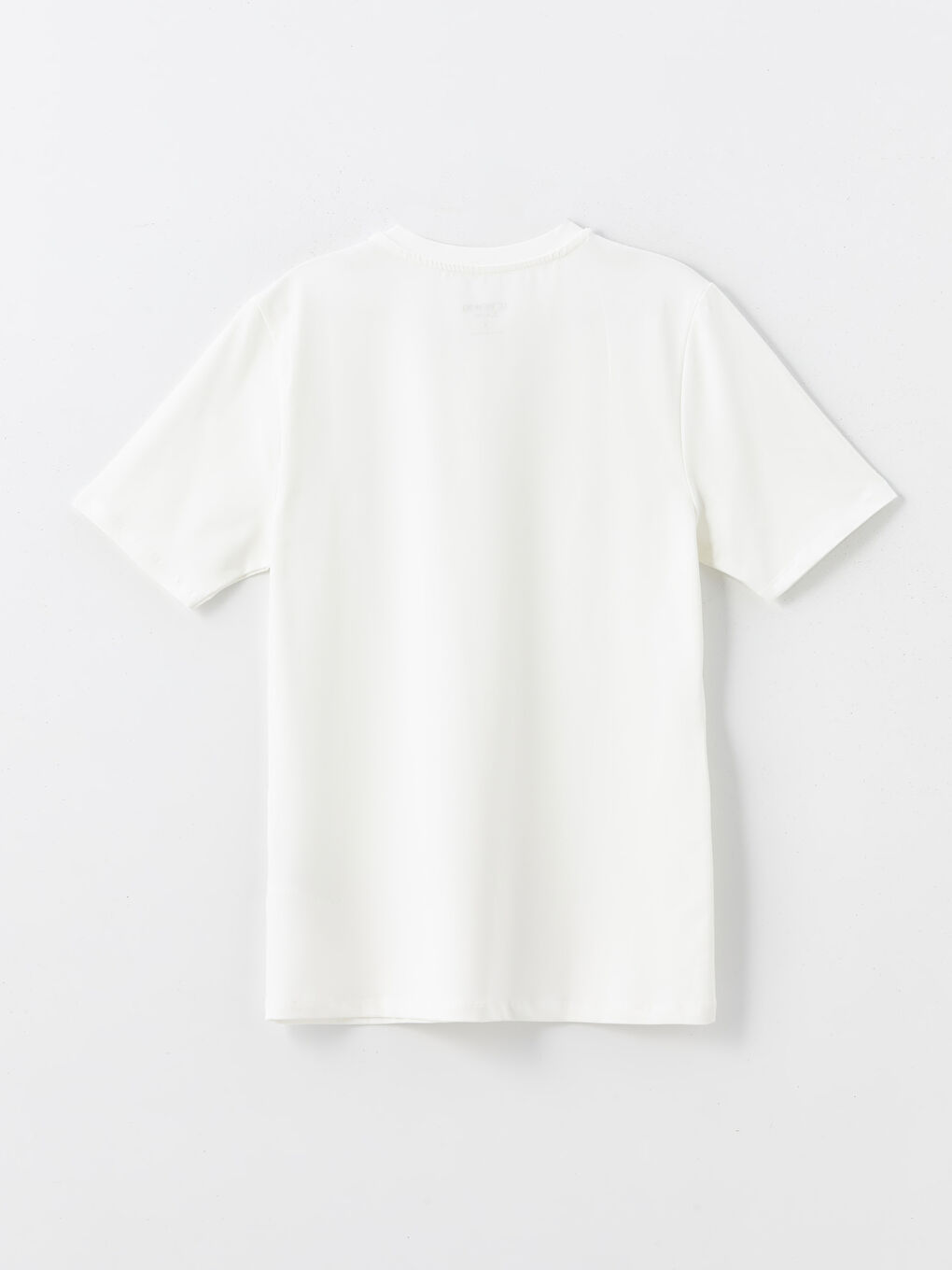 تيشيرت مطبوع برقبة دائرية وكم قصير للرجال-5