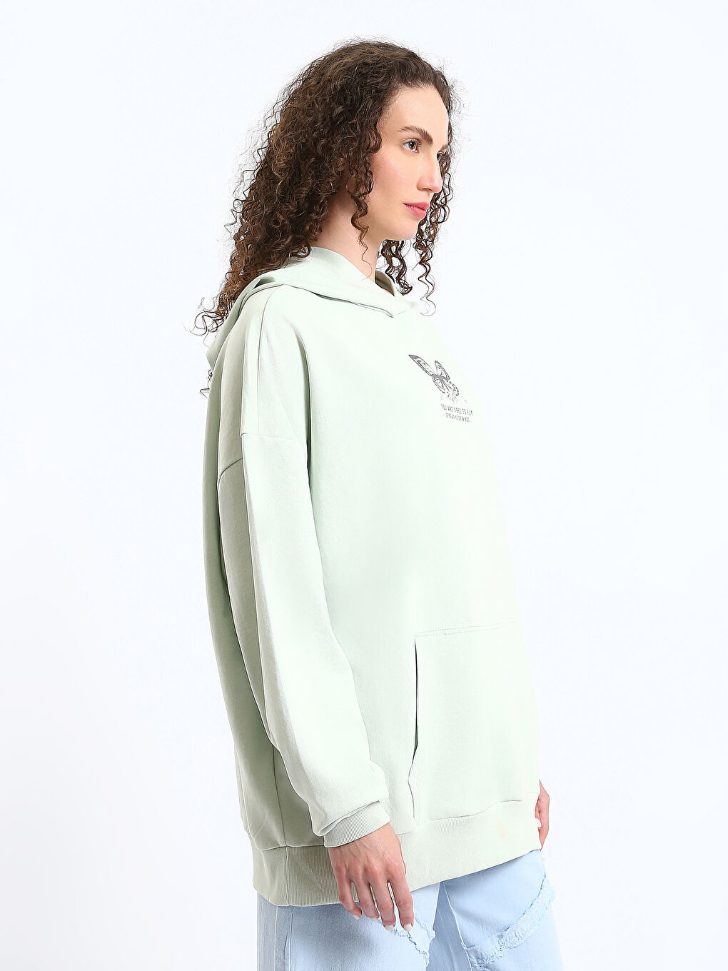 Printed Oversize Women's Hoodie-3