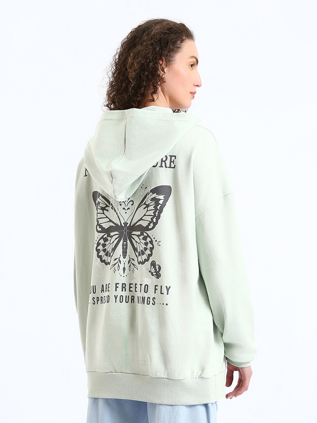 Printed Oversize Women's Hoodie-4