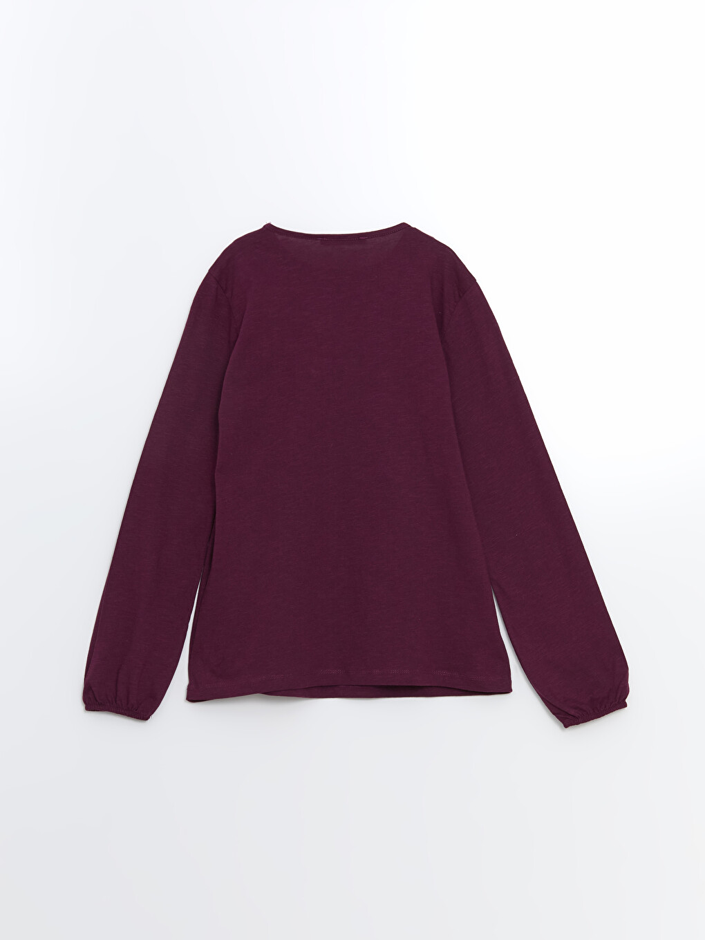 Crew Neck Embroidered Long Sleeve Women's Blouse-5