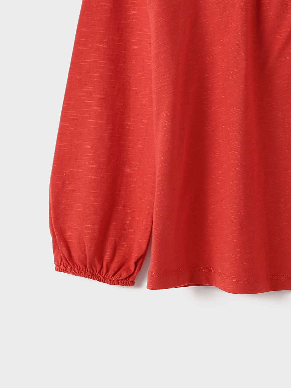 Crew Neck Embroidered Long Sleeve Women's Blouse-2