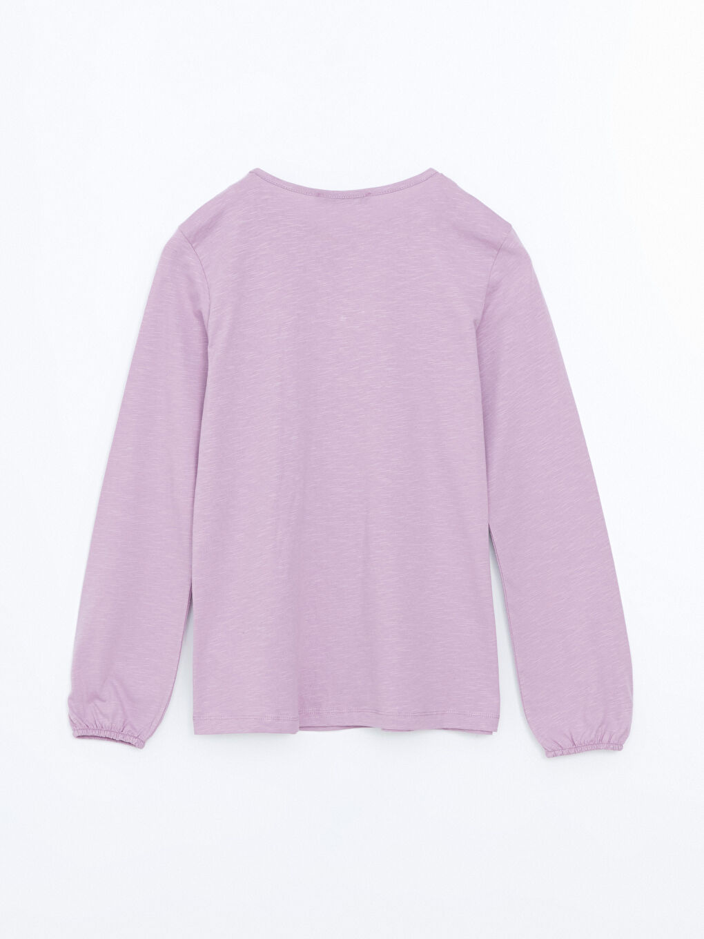 Crew Neck Embroidered Long Sleeve Women's Blouse-5