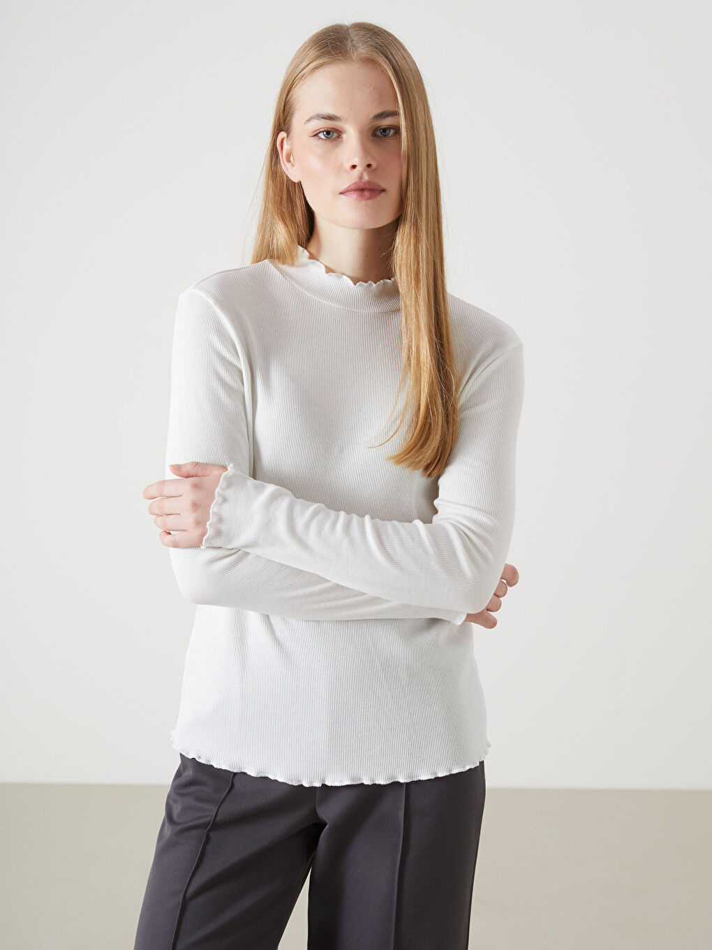 LCW Vision Funnel Neck Women's Body -W4IS55Z8-FEW