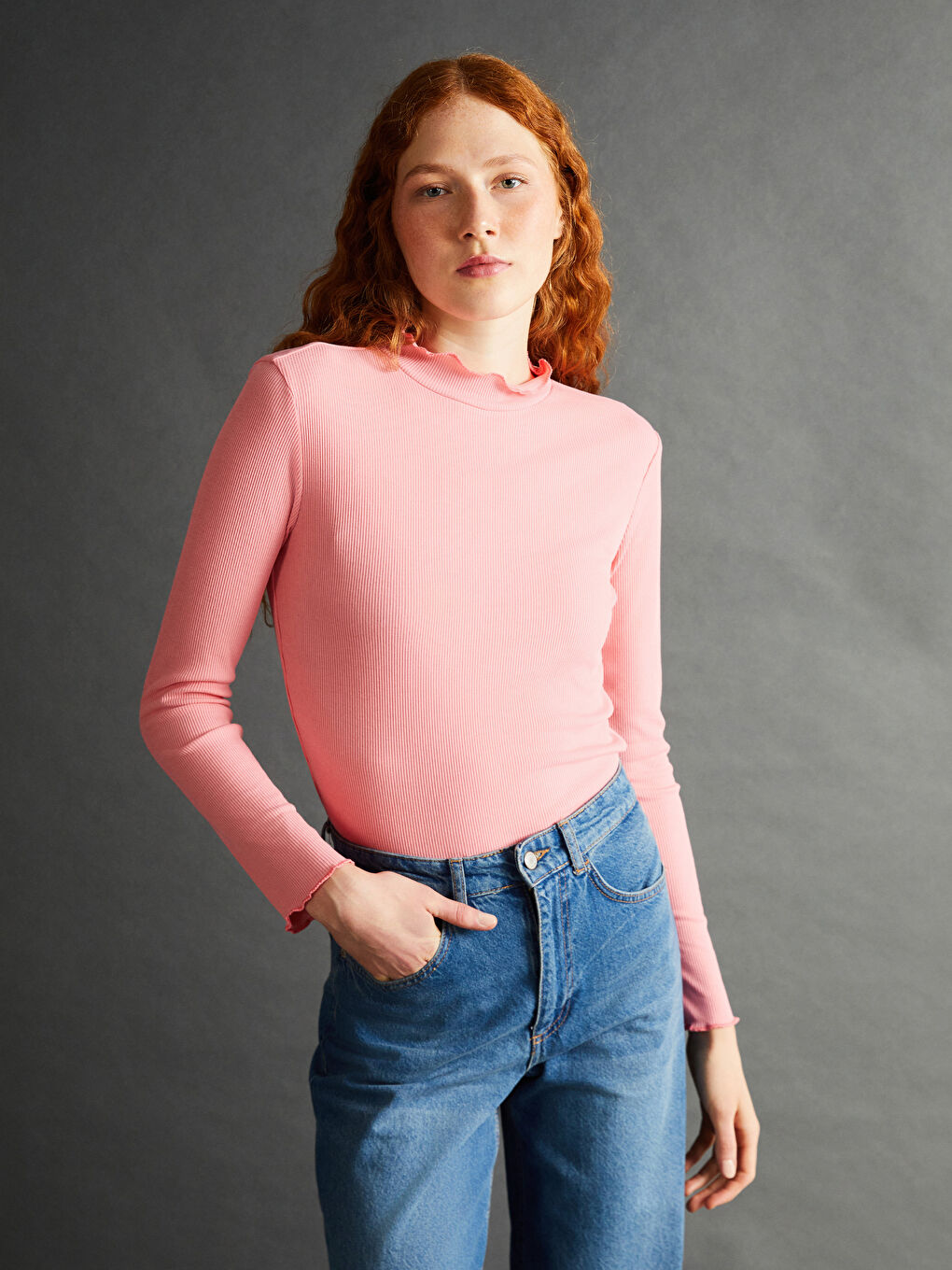 Funnel Neck Women's Body -W4IS55Z8-QY6