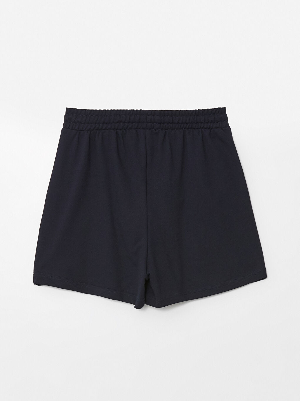 Women's Elasticated Waist Plain Shorts-5