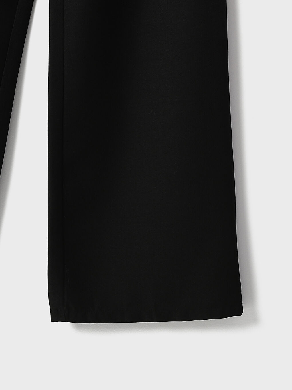 Elasticated Waist Plain Wide Leg Women's Trousers-2