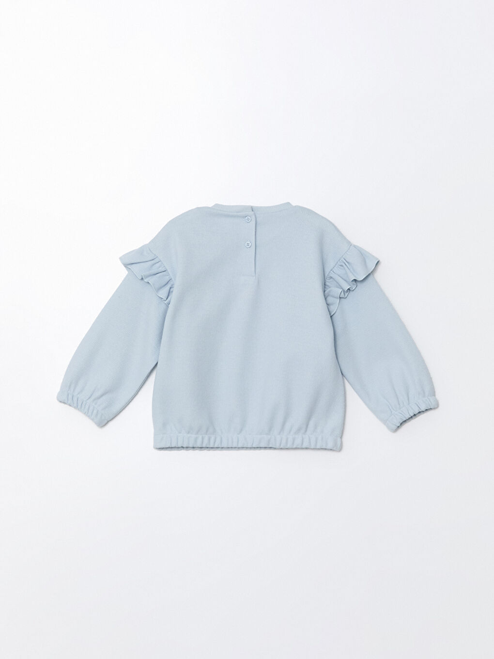 Mavi Bisiklet Yaka Baskılı Kız Çocuk Sweatshirt-1