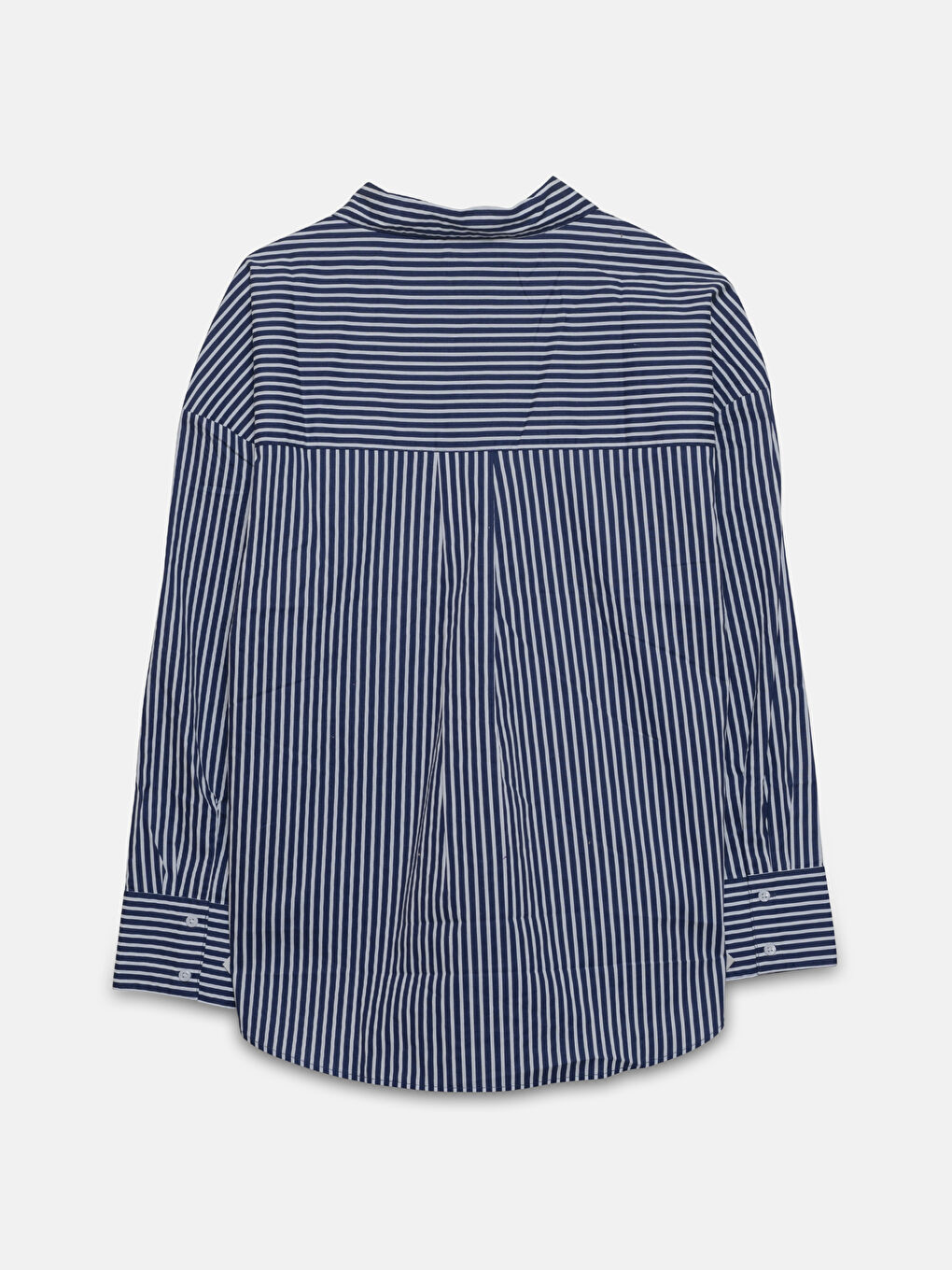 LCW Vision Striped Oversize Poplin Women's Shirt -W4IT37Z8-LEN