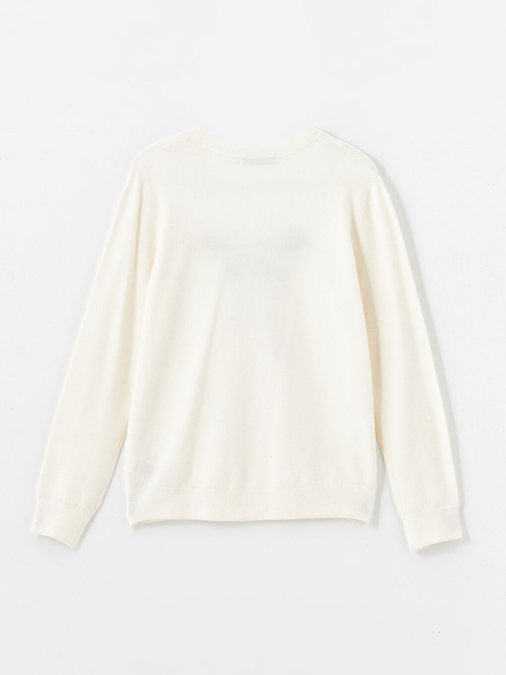 Pull-over en Tricot Imprimé Ruban Col Rond pour Femmes-5