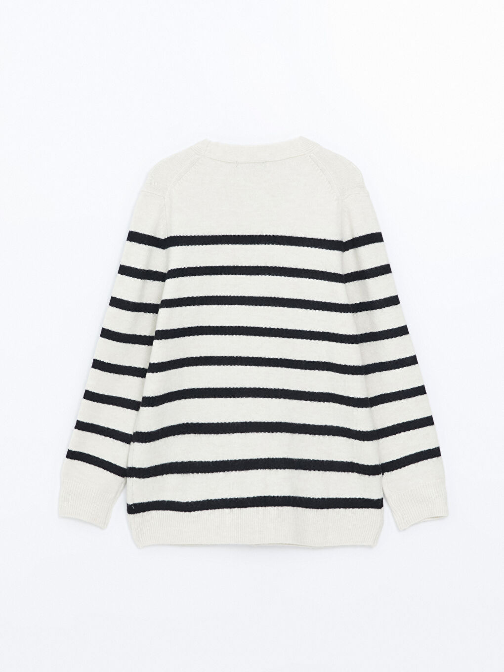 LCWAIKIKI Classic V Neck Striped Women's Knitwear Cardigan -W4IU02Z8-LEG