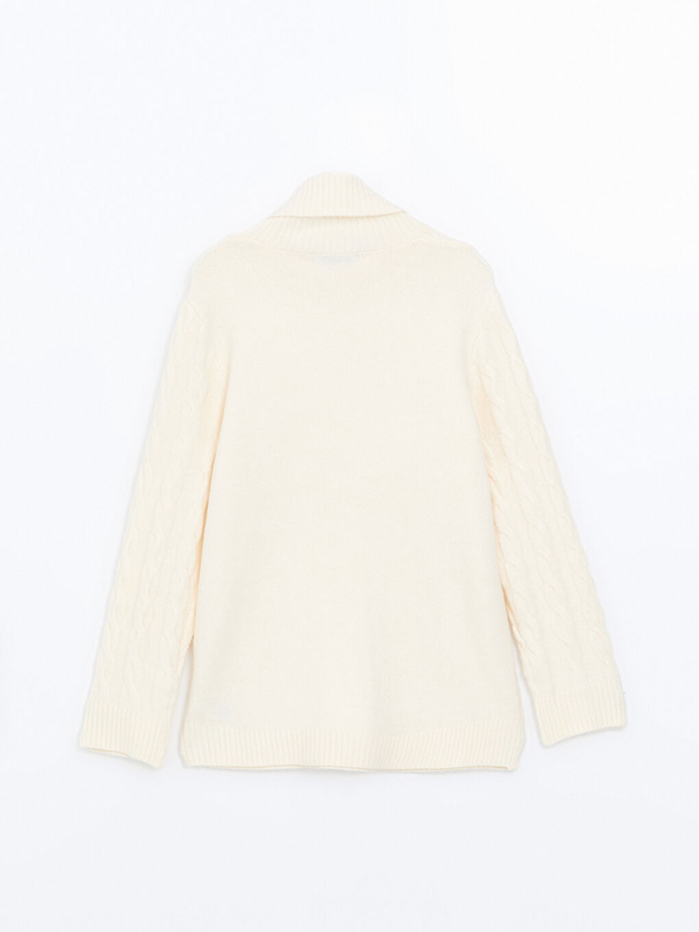 LCWAIKIKI Classic Turtleneck Self-Patterned Women's Knitwear Sweater -W4IU07Z8-R9J