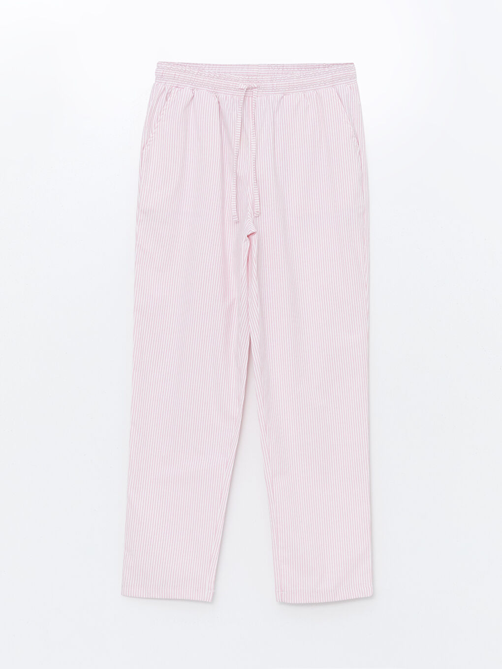 LC WAIKIKI Pembe Çizgili Beli Lastikli Çizgili Kadın Pijama Altı - 4