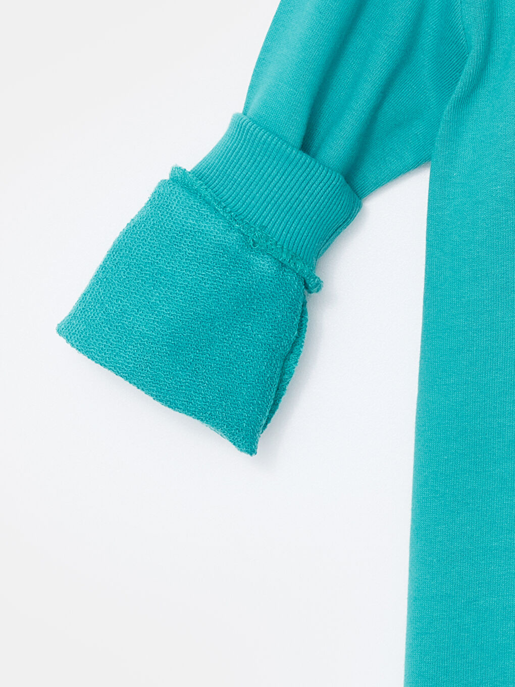 Turkuaz Bisiklet Yaka Baskılı Erkek Çocuk Sweatshirt-2