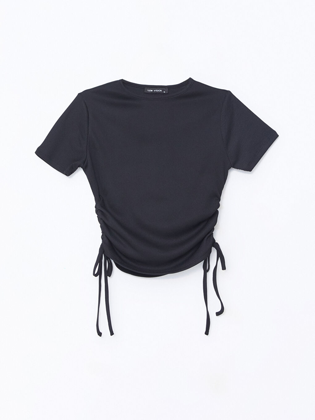 Crew Neck Plain Short Sleeve Women's T-Shirt-4