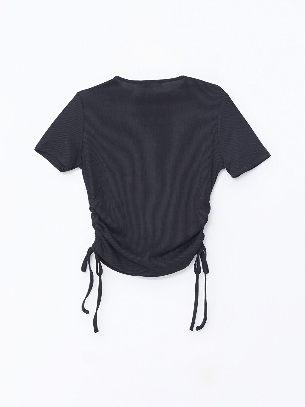 Crew Neck Plain Short Sleeve Women's T-Shirt-5