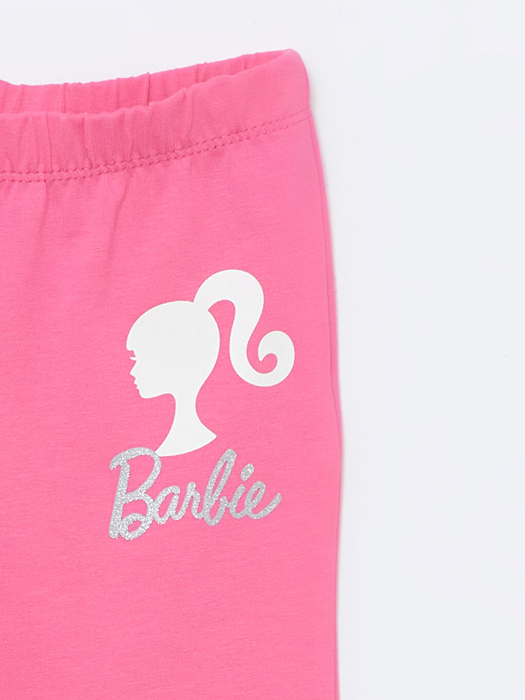 Pembe Beli Lastikli Baskılı Kız Bebek Tayt Pantolon 3'lü-7