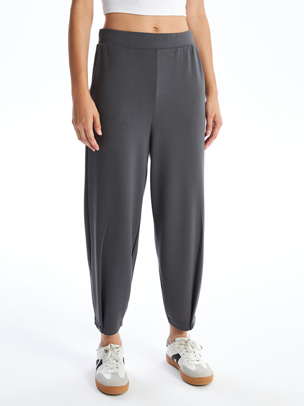 Women's Joggers with Elastic Waistband-1