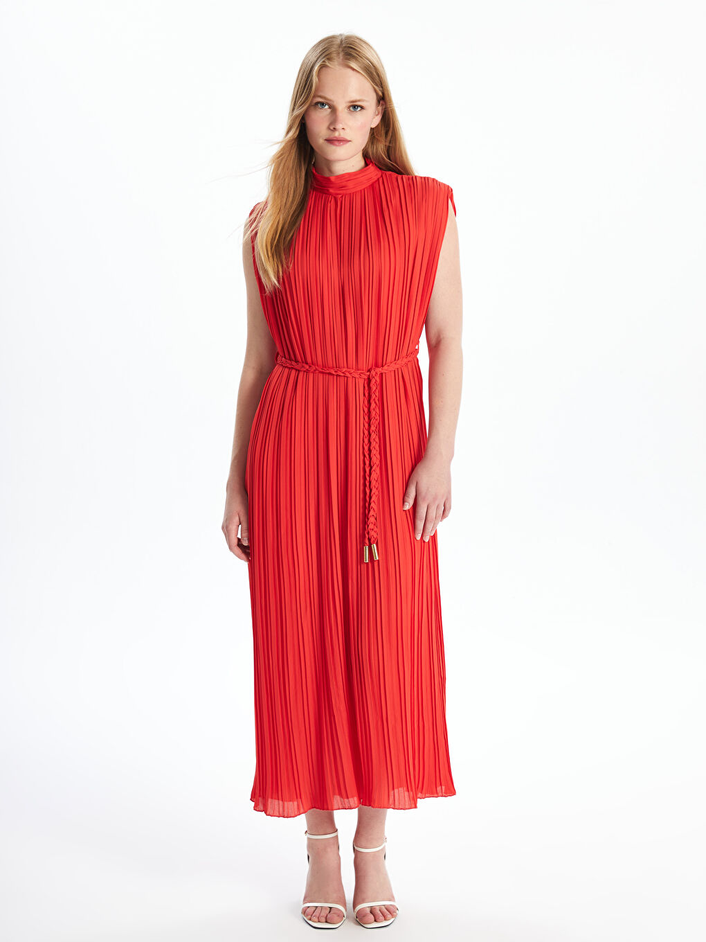 LCW Vision Funnel Neck Women's Evening Dress -W4J461Z8-CVT