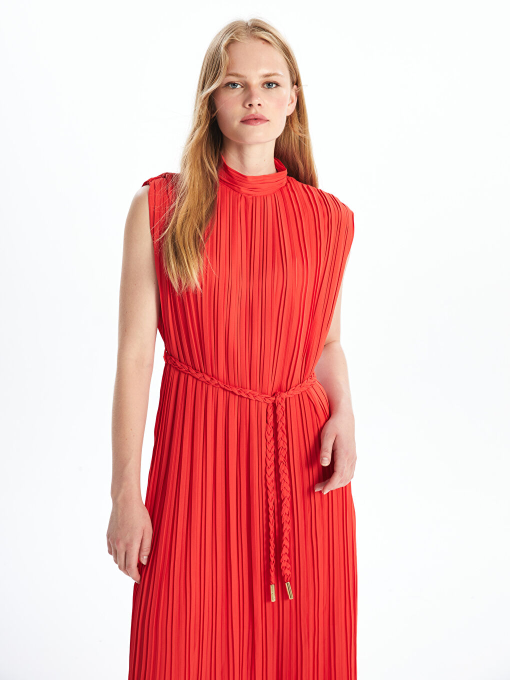 LCW Vision Funnel Neck Women's Evening Dress -W4J461Z8-CVT