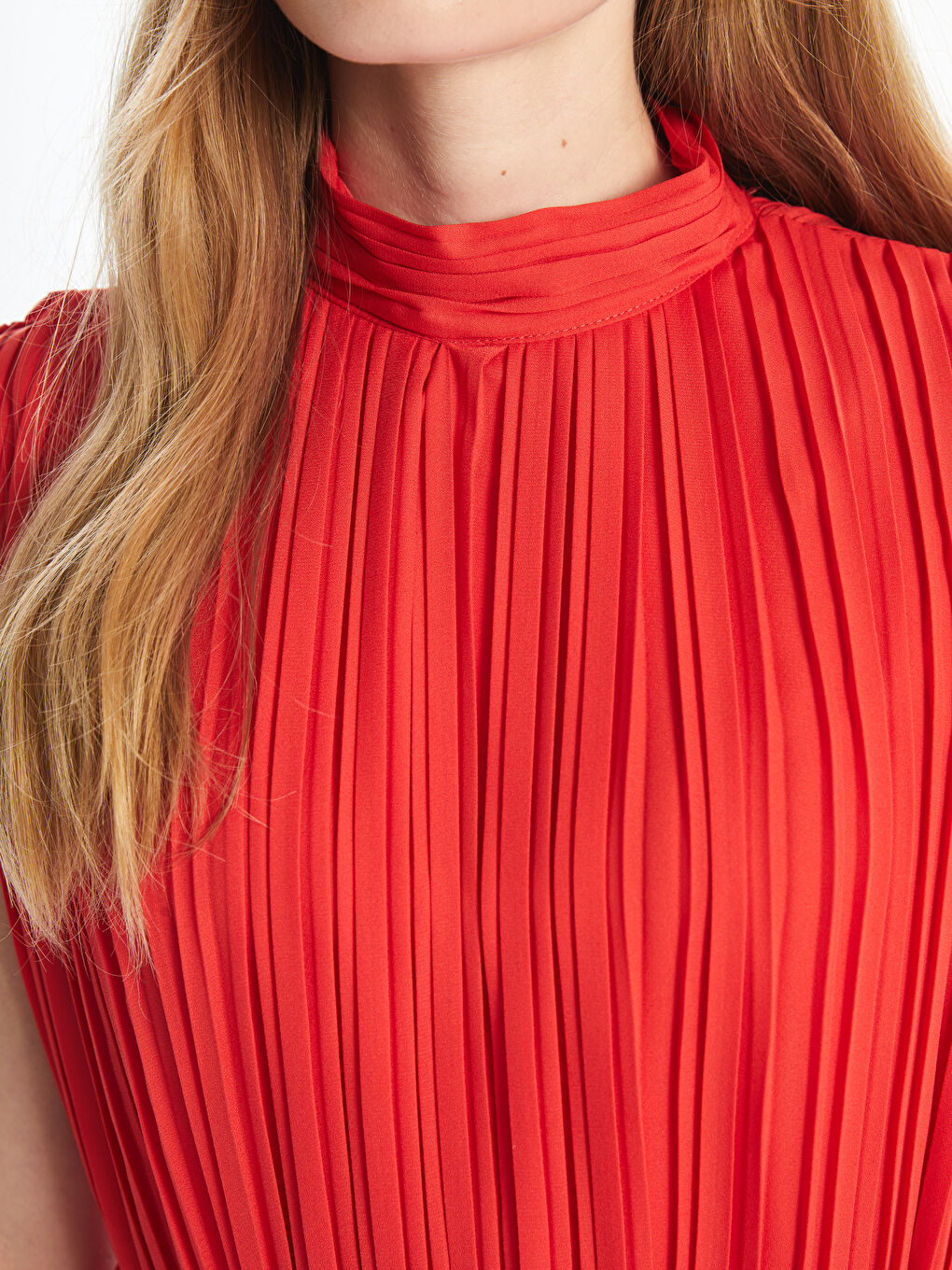 LCW Vision Funnel Neck Women's Evening Dress -W4J461Z8-CVT
