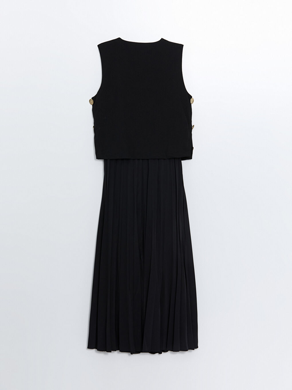 LCW Vision Women's Crew Neck Plain Evening Dress -W4J462Z8-CVL