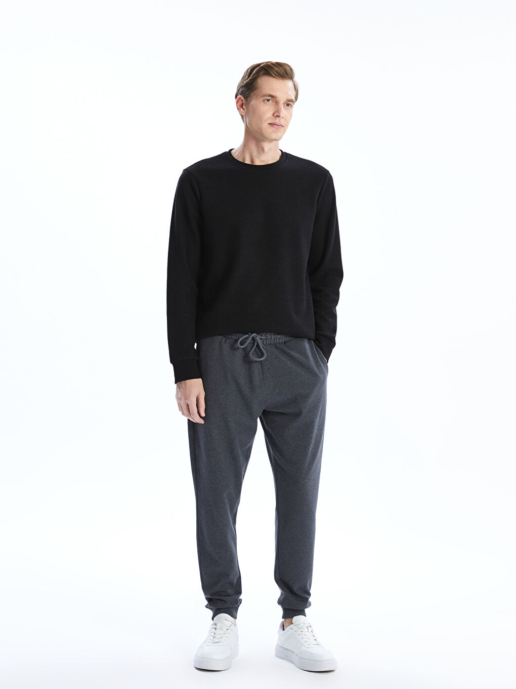 Gri Standart Kalıp Erkek Jogger Eşofman Altı