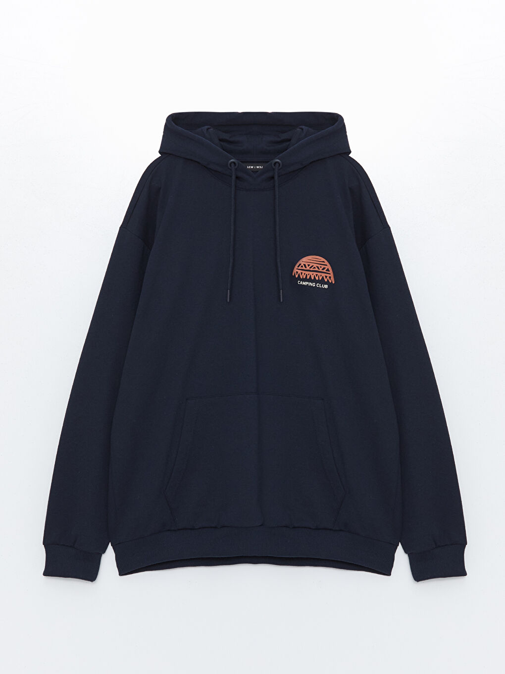 LCW ECO Lacivert Uzun Kollu Baskılı Erkek Hoodie - 4