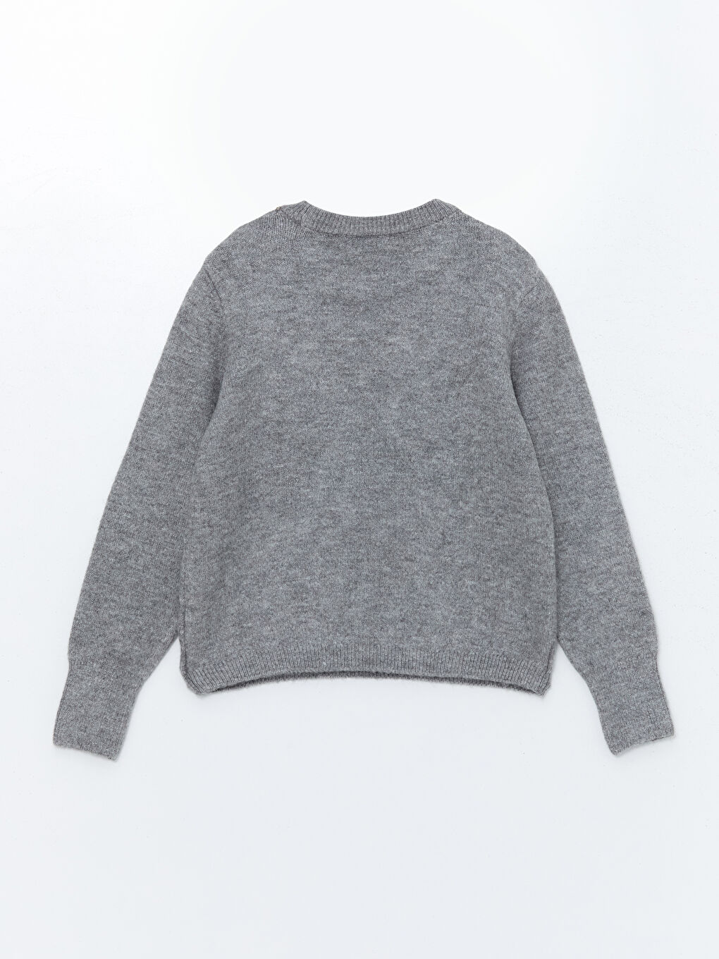 Свитер из трикотажа с круглым вырезом, украшенный стразами для женщин-6