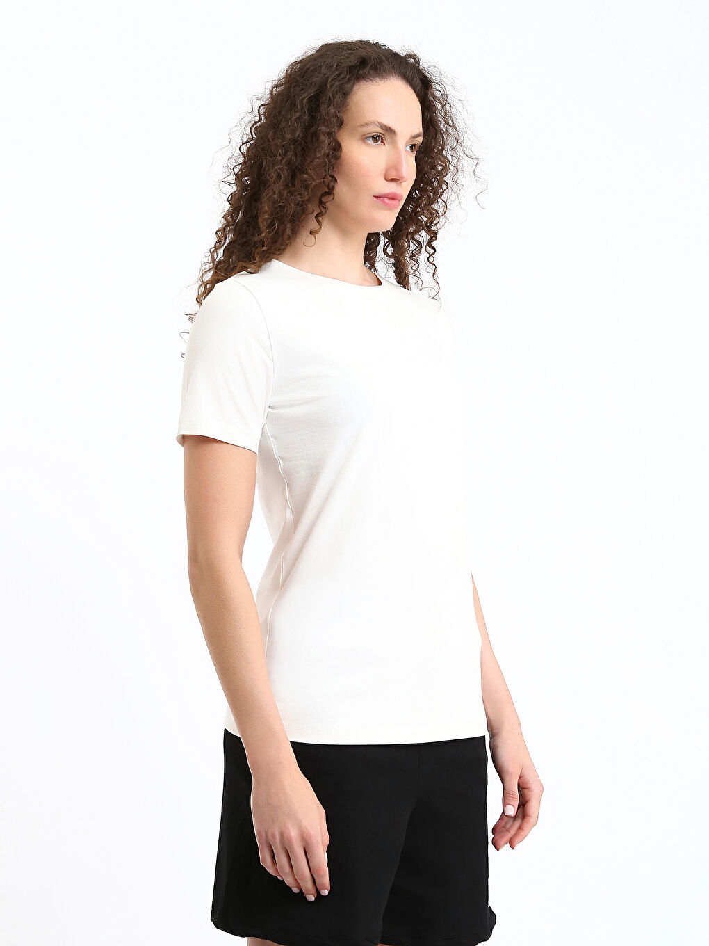 تيشيرت ياقة دائرية - نساء-3