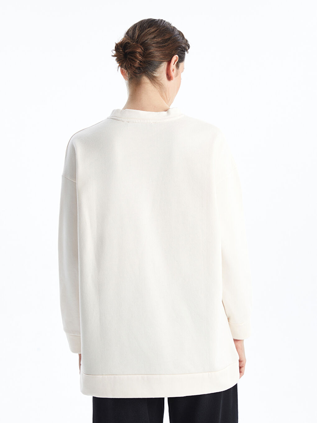 Printed Oversize Women's Sweatshirt Tunic-3