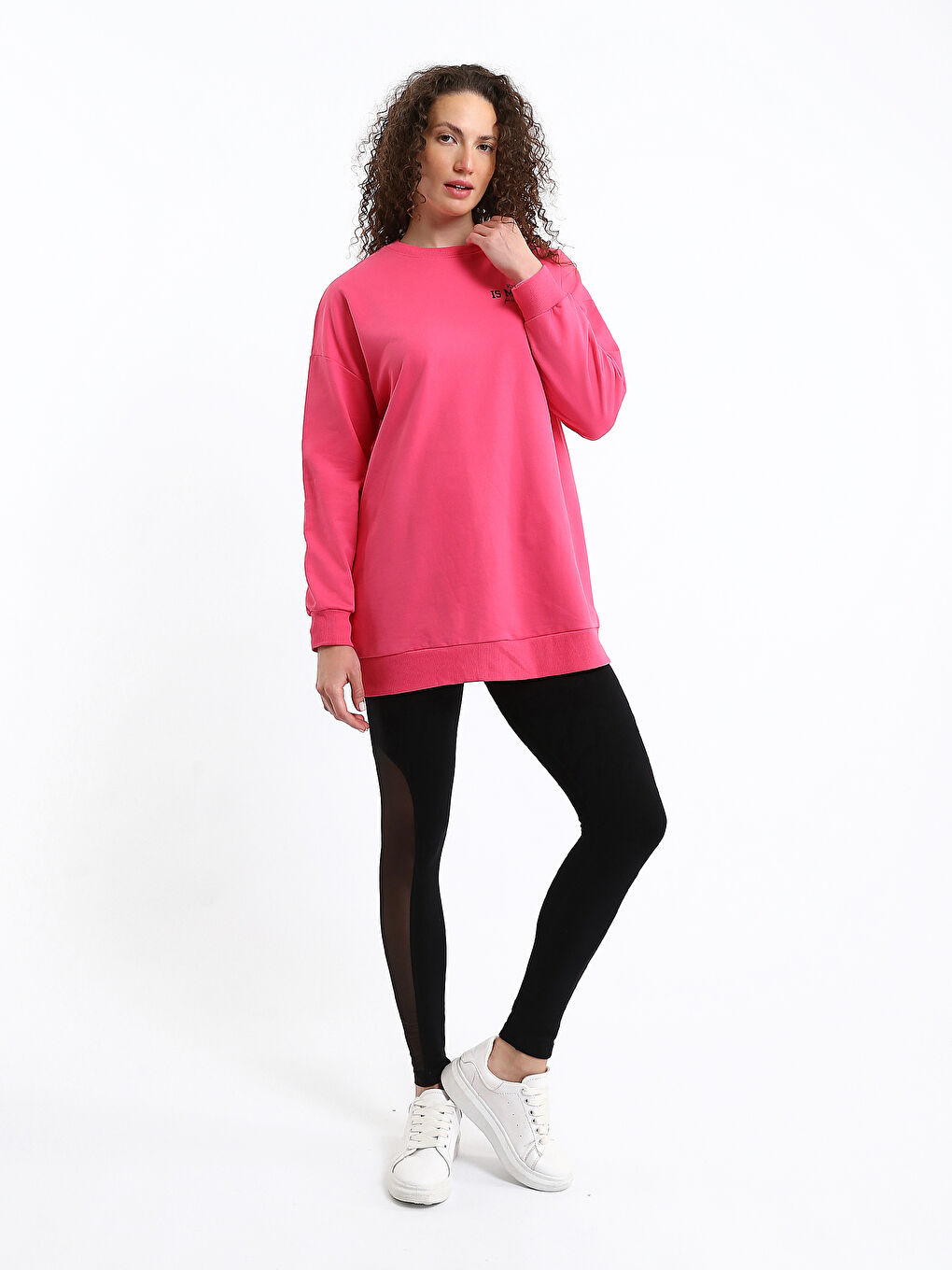 Printed Oversize Women's Sweatshirt Tunic-1