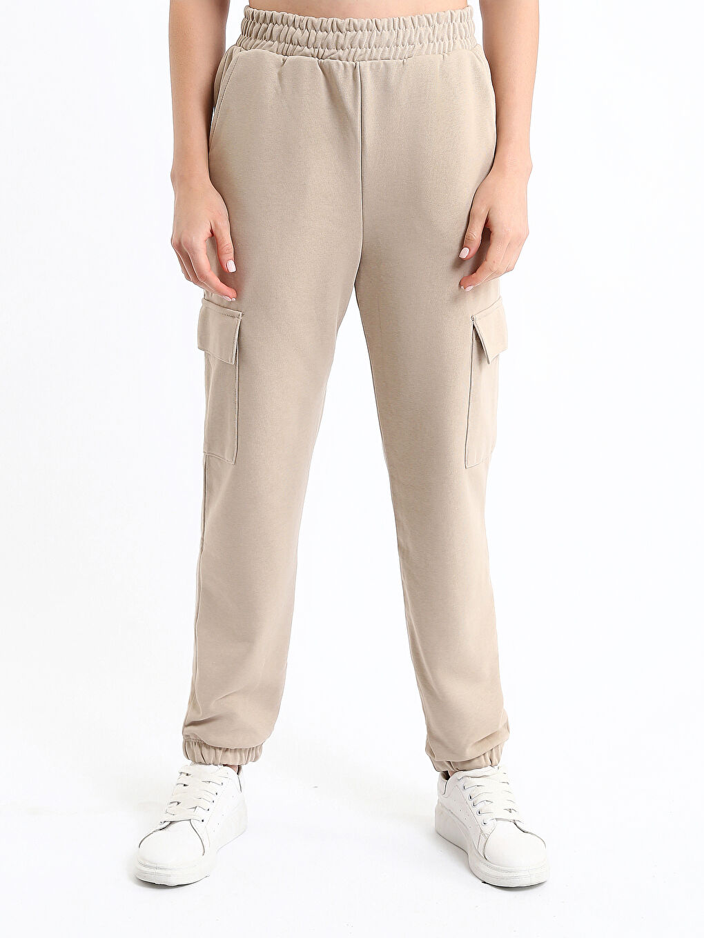 Elasticated Waist Women's Jogger Sweatpants-1
