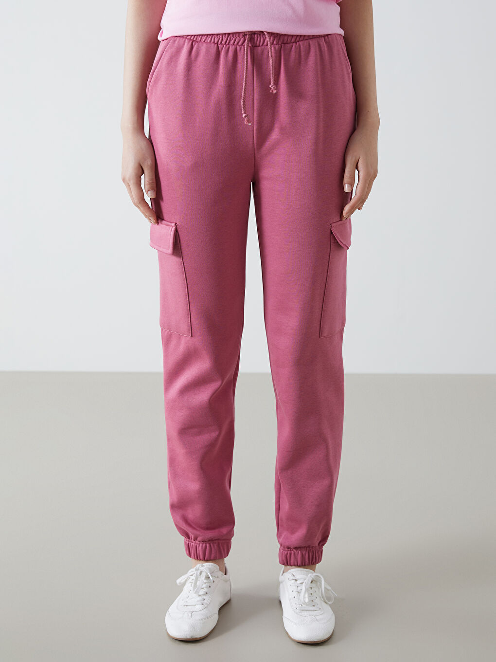 Elasticated Waist Women's Jogger Sweatpants-1