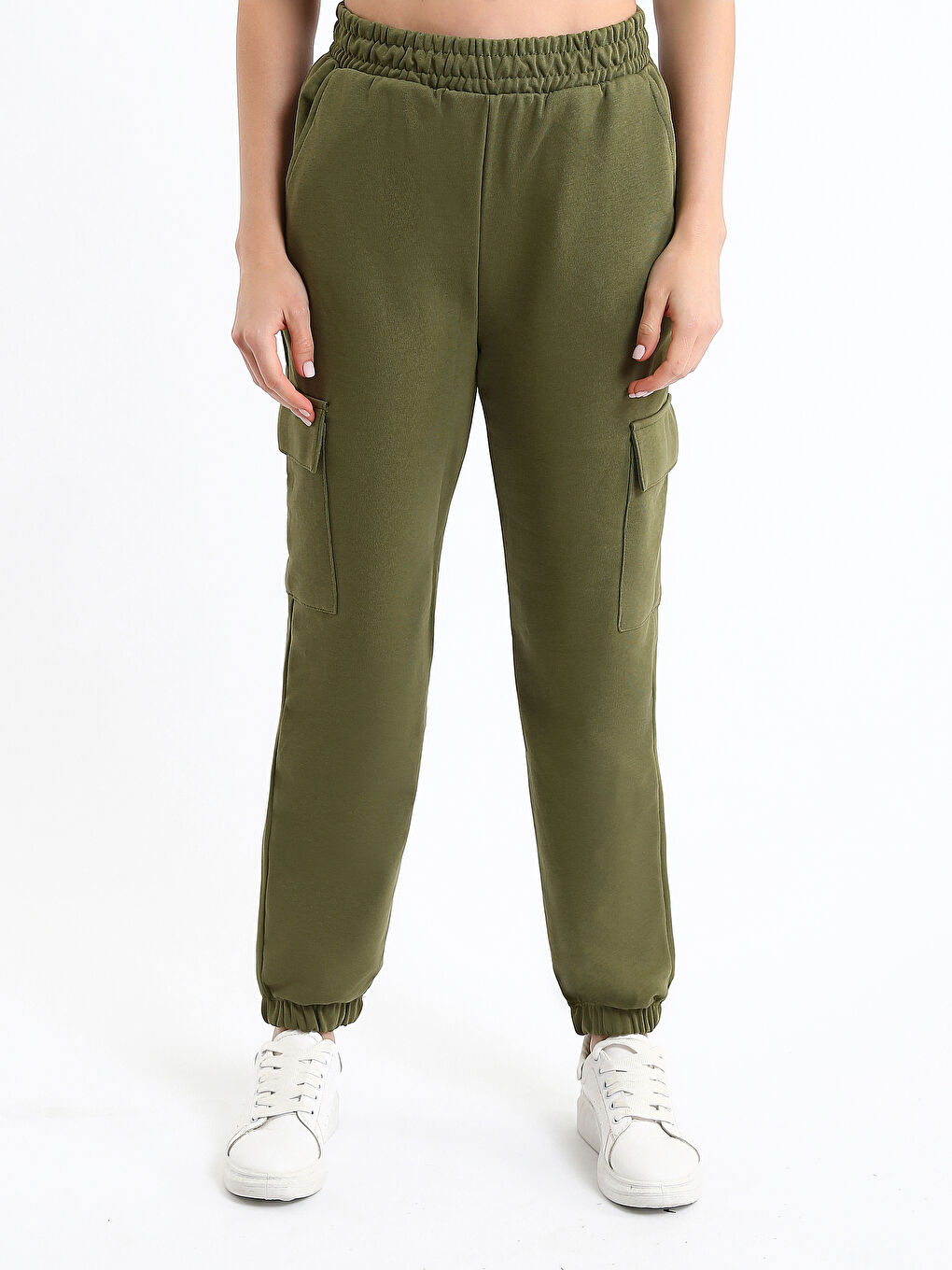 Elasticated Waist Women's Jogger Sweatpants-1
