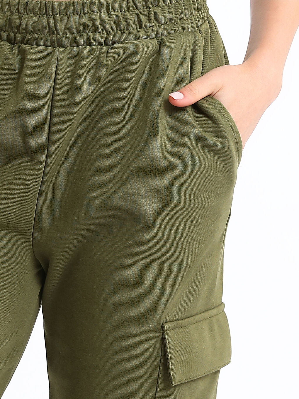 Elasticated Waist Women's Jogger Sweatpants-2