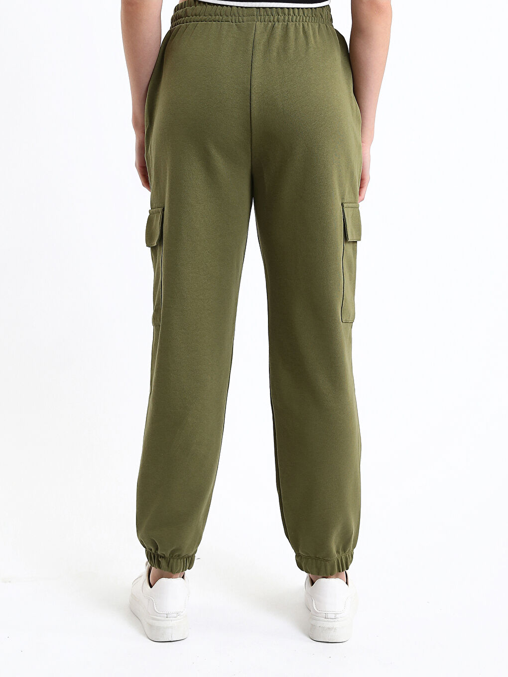 Elasticated Waist Women's Jogger Sweatpants-4