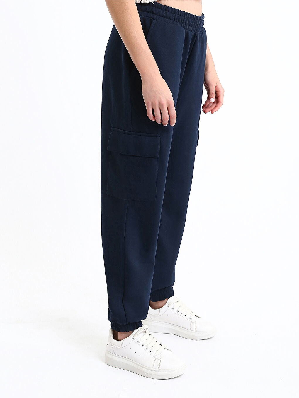 Elasticated Waist Women's Jogger Sweatpants-3