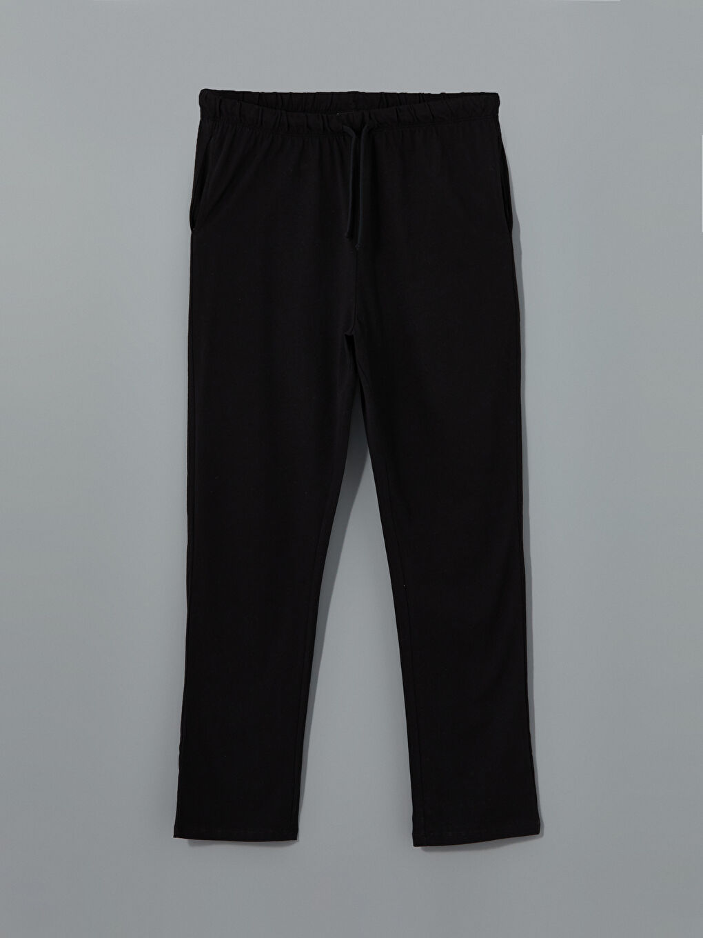 Siyah Standart Kalıp Erkek Pijama Alt