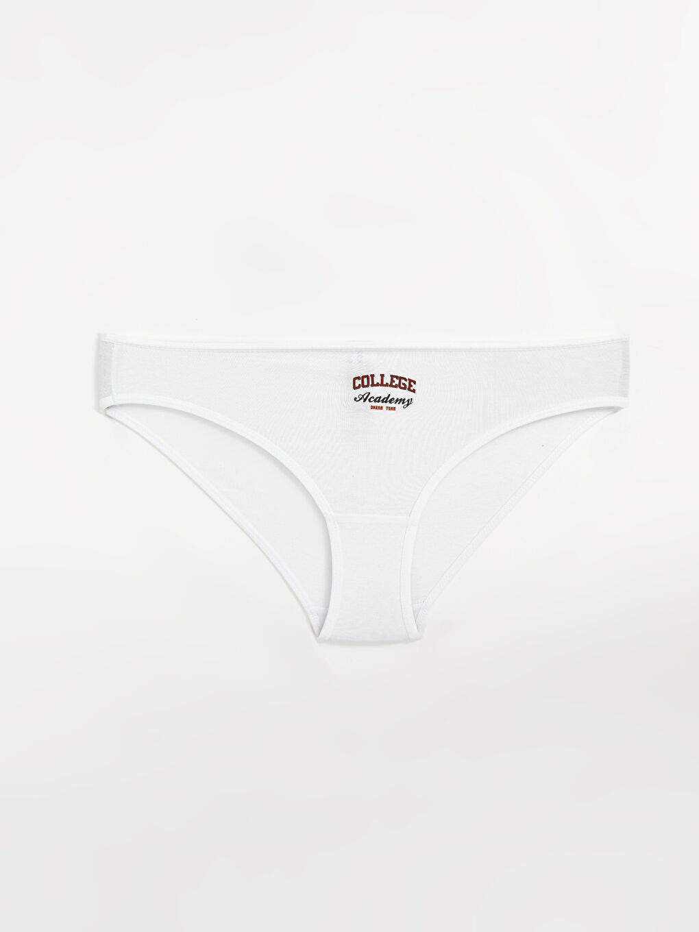 Beyaz Baskılı Bikini Külot