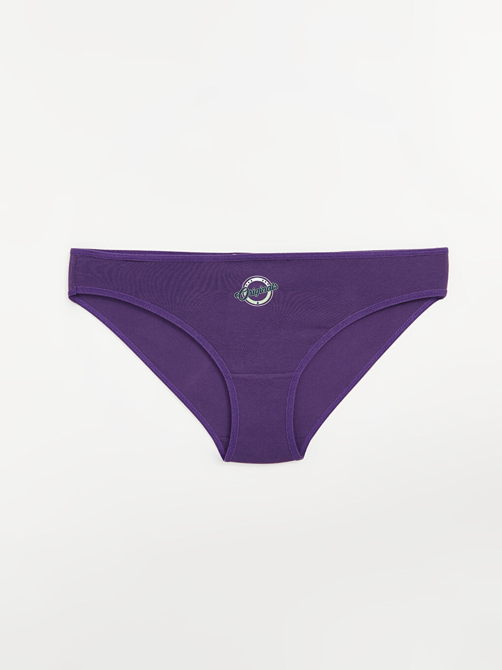 Mor Baskılı Bikini Külot