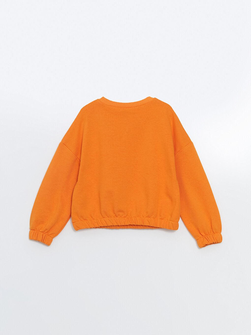 LCW ECO Turuncu Bisiklet Yaka Kız Çocuk Sweatshirt - 2