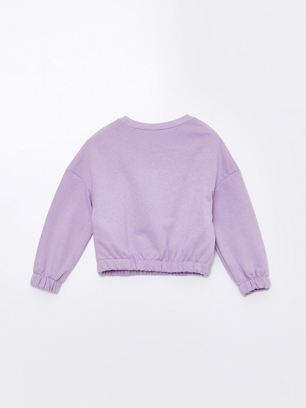 LCW ECO Lila Bisiklet Yaka Kız Çocuk Sweatshirt - 2