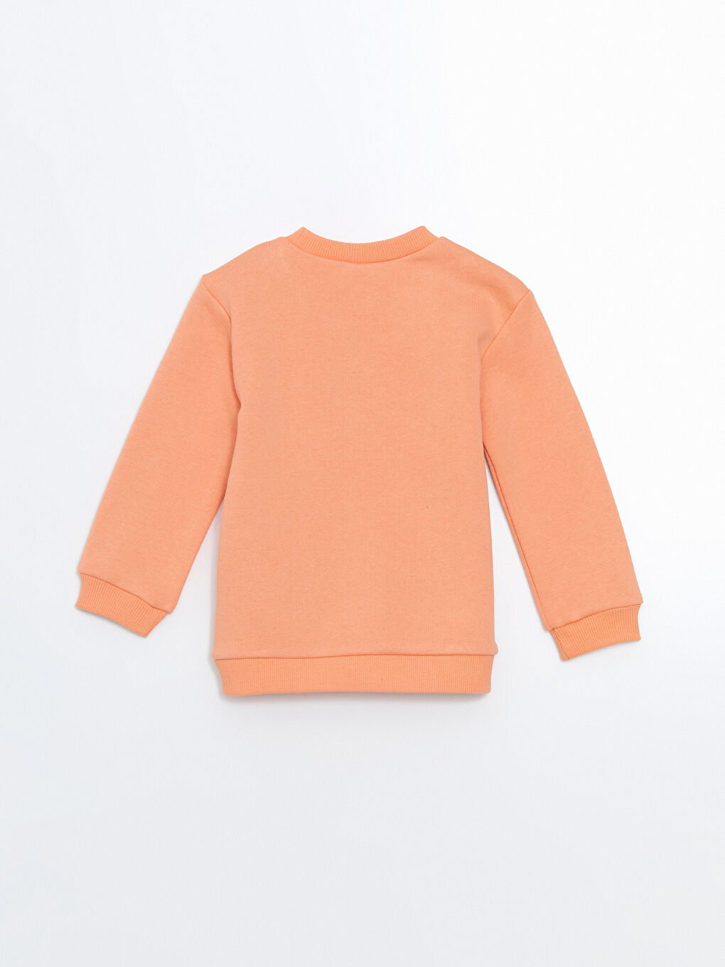 LCW Kids Turuncu Bisiklet Yaka Tavşan Baskılı Kız Çocuk Sweatshirt - 1