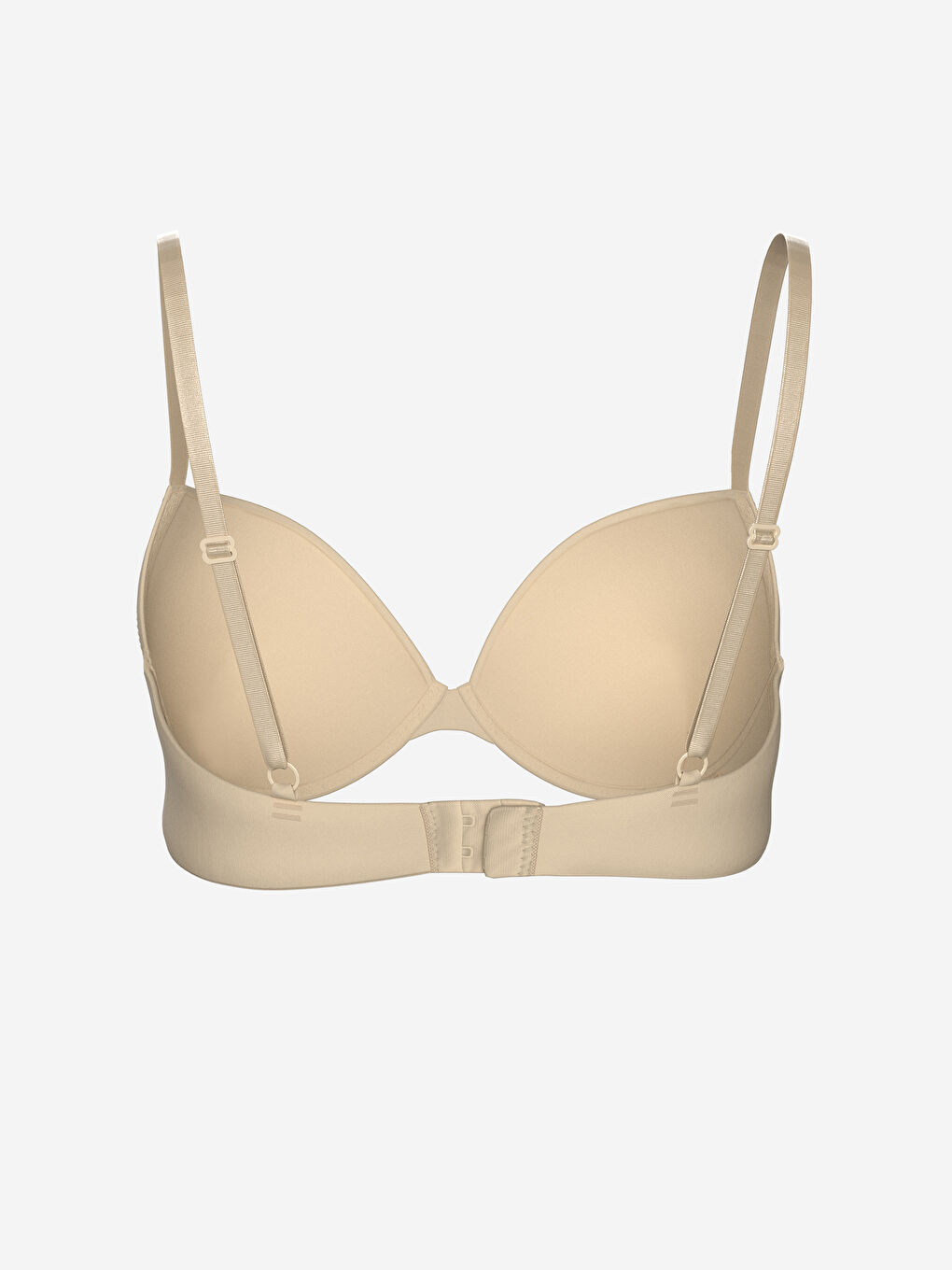 Pembe Balenli Dolgusuz Düz Tişört Sütyen-1