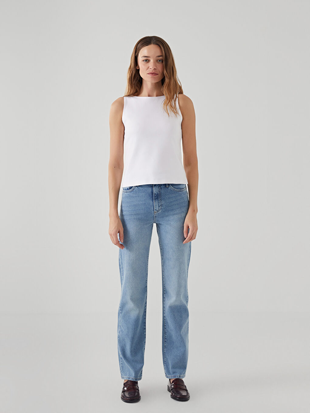Crew Neck Women's Tank Top -W4JC55Z8-R9J