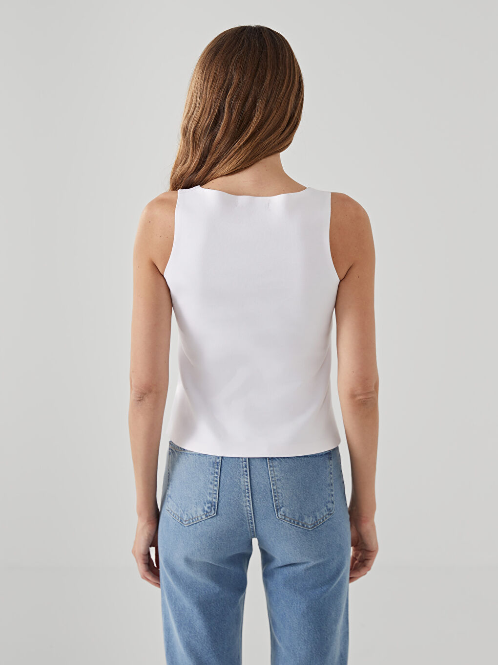 Crew Neck Women's Tank Top -W4JC55Z8-R9J