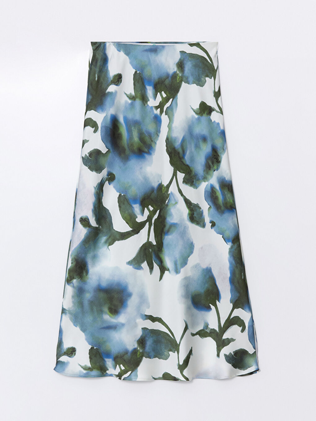 Mavi Dar Fit Desenli Kadın Etek-8